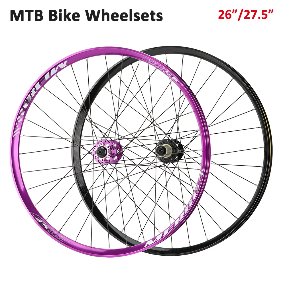 

Alloy Mountain Bicycle Wheels 26" 27.5" Front Rear Sealed Bearing Quick Release Aluminum MTB Bike Wheelsets 32H