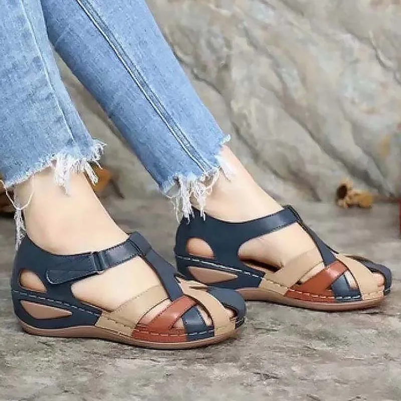 2022 Shoes Women Sandals Summer Open Toe Women\'s Shoes Flat Sandals For Women Non-Slip Comfortable Lightweight Walking Sandals