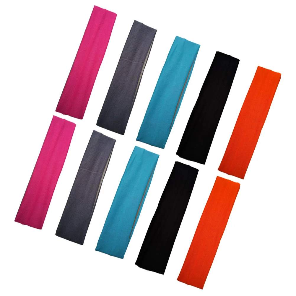 

10 Pcs Sports Bandana Hair Bands Elastic Headband Replacement Headbands for Hairbands