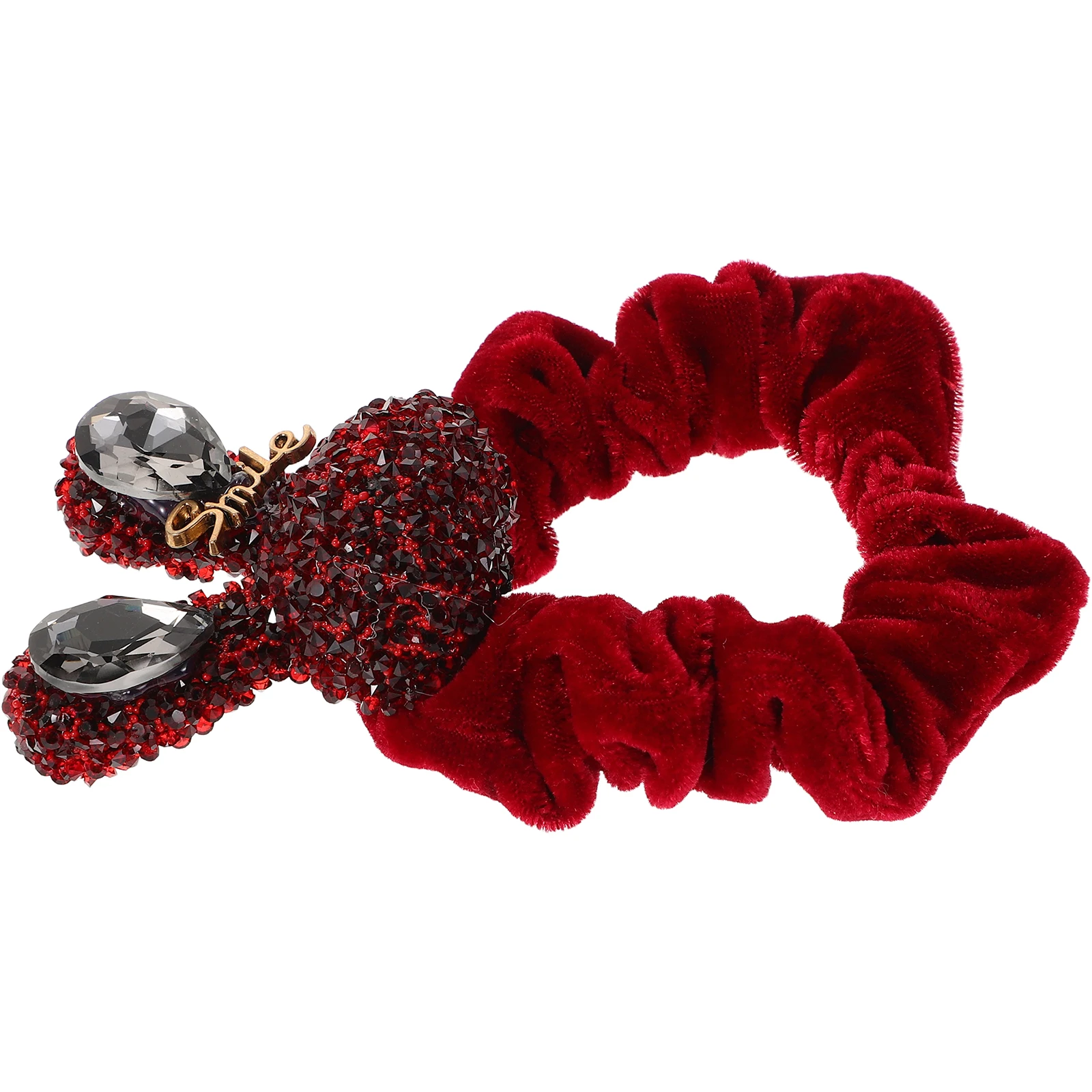 

Velvet Rabbit Head Accessories For Women Tie Women Elastic Headwear Gift Red Bunny Scrunchie Accessories
