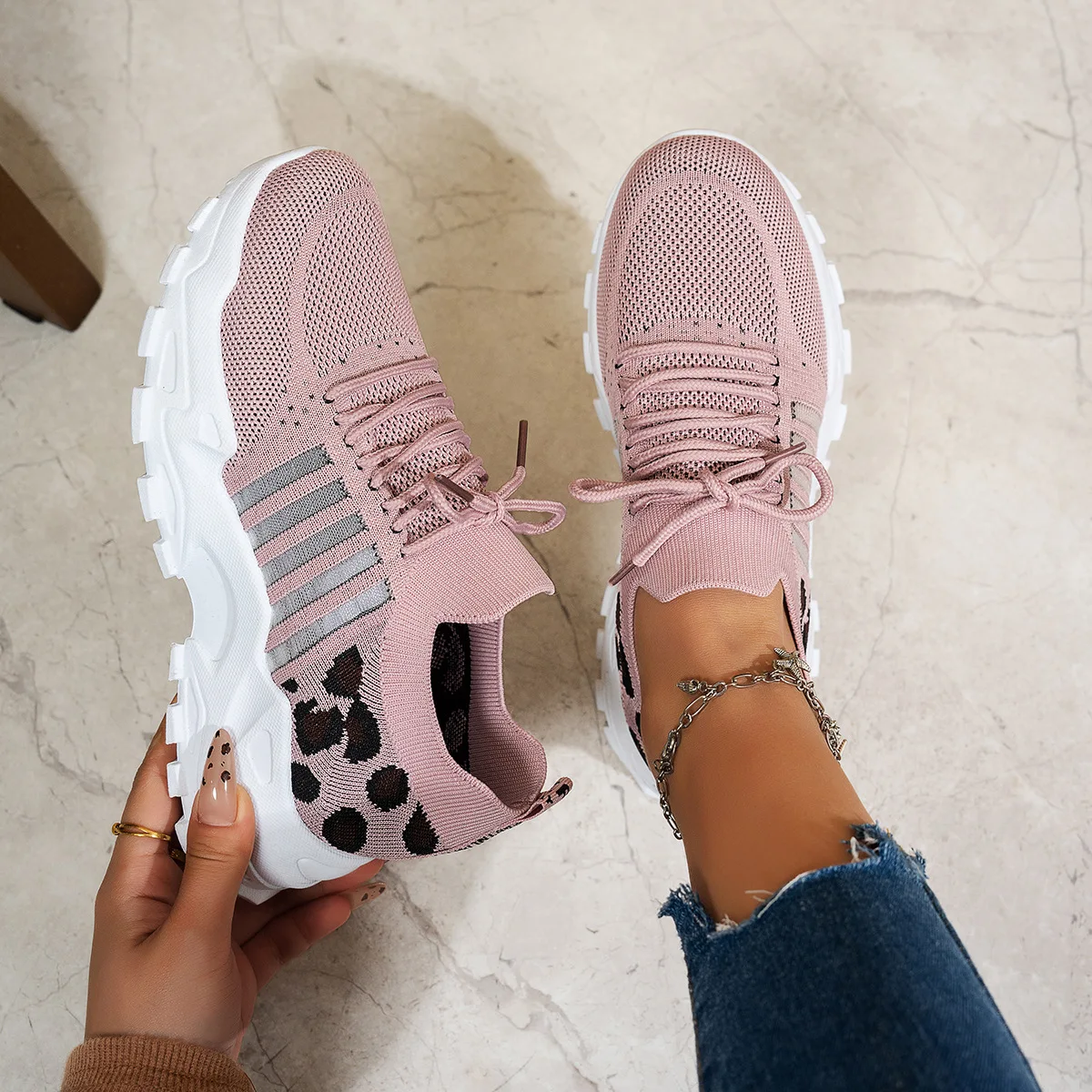 ¡Oferta limitada! Moda - Forward Leopard - Zapatillas deportivas con estampado en colores vivosjavascript: