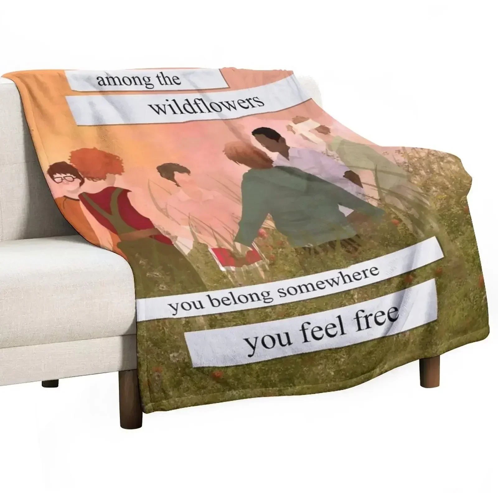 New Wildflowers-The Loser's Club Throw Blanket Multi-Purpose Furry Cute Plaid Quilt Blankets