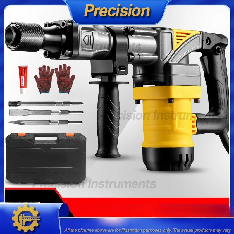 

2026 Сверхмощная электрическая ударная дрель для долот и сноса бетонных стен 110 В 220 В промышленного класса