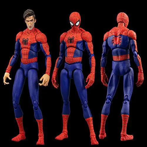 Sentinel Sv Action Spiderman Miles Morales Action Figure Model Spider-Man Into the Spider Verse Peter Parker Miles Figurine Toys