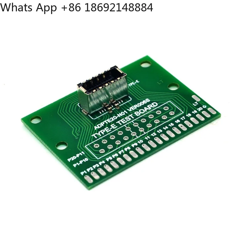 TYPE-E female A KEY test board B-KEY full 20P with PCB connector USB3.2TYPE-C test
