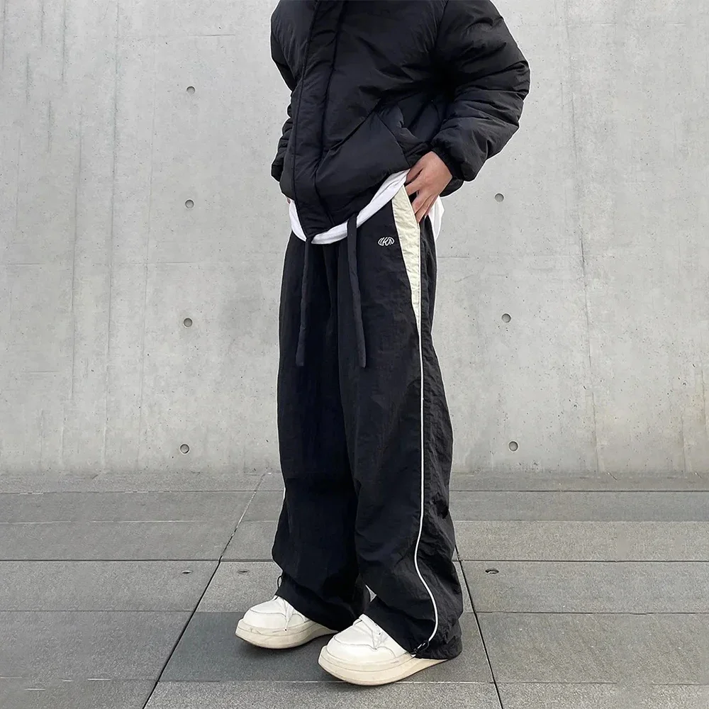 

Baggy Pants for Men Vintage Oversize Joggers Harajuku Streetwear Sweatpants Autumn and Spring Wide Leg Trousers Male E74