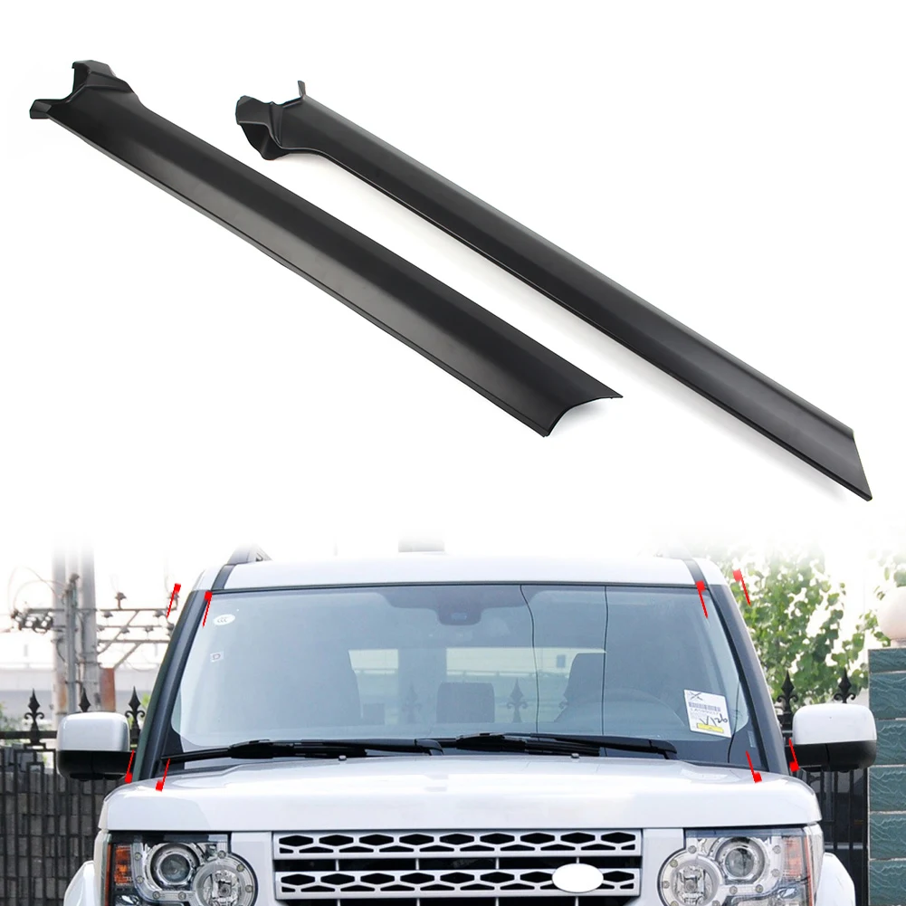 2Pcs Car Front Wind Shield A Pillar Trim Molding For Land Rover LR3 LR4 Discovery 3 Discovery 4 2005-2016 LR046853 LR046851