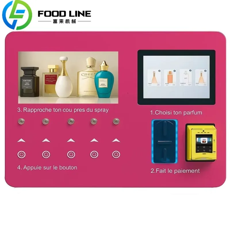 

Poland AI Smart Indoor Perfume Vending Machine Steel Metal Credit Card Coin QR Code Token Payment Systems Retail Application