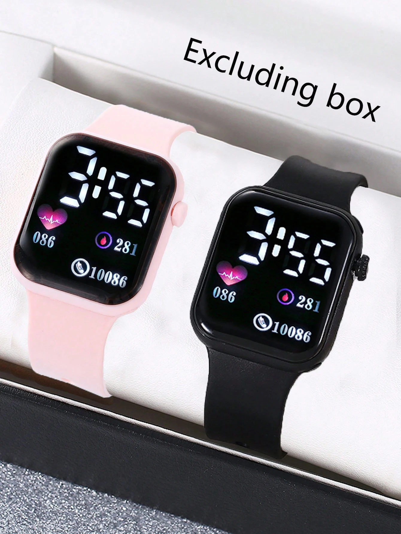 Reloj electrónico con luz nocturna LED, reloj electrónico multifuncional deportivo a la moda para estudiantes, 2 piezas/1 pieza