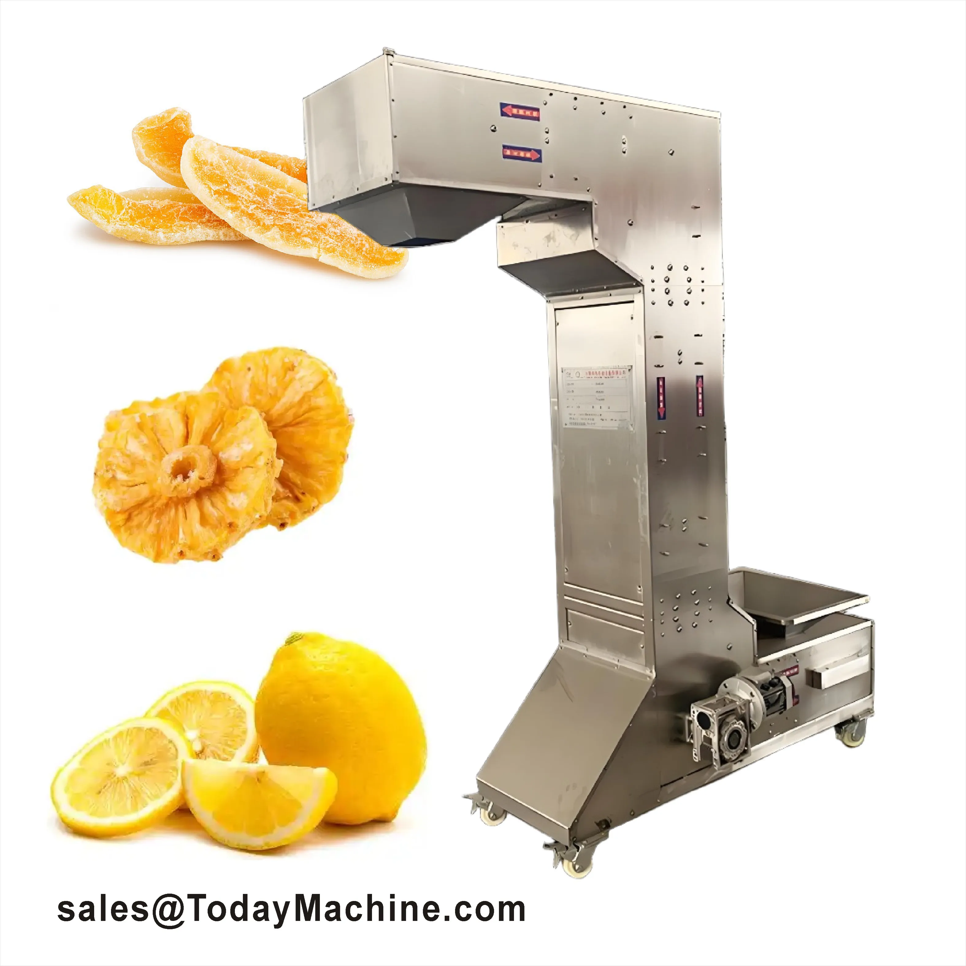 Factory Custom Hopper Z Type Bucket Elevator Conveyor for Grain,snacks,nuts Food Grade Conveyor