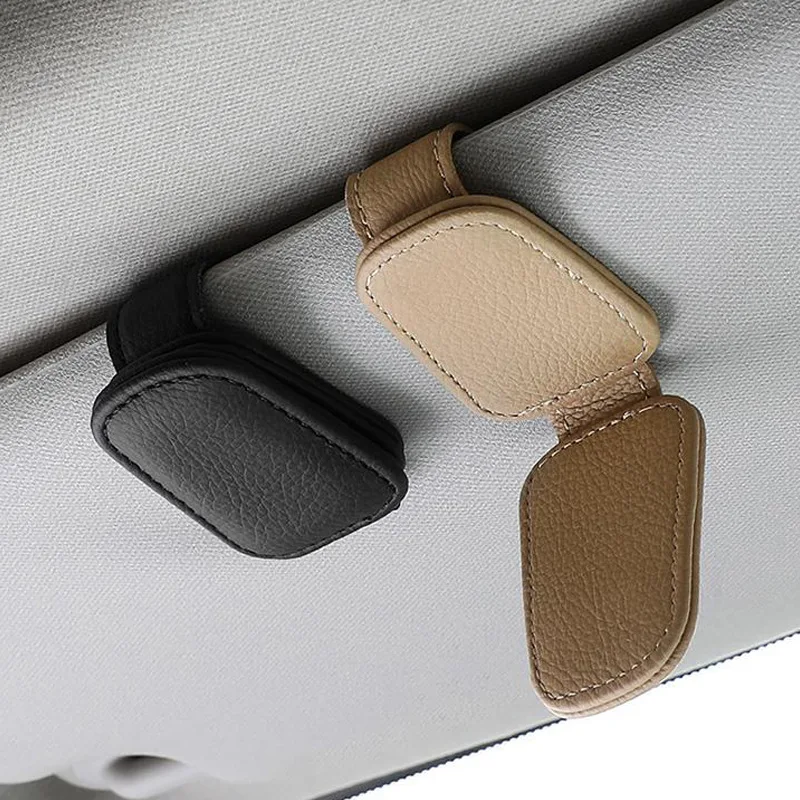 Meistverkaufter Sonnenbrillenhalter Brillenetui Kreativer Auto-Sonnenblenden-Aufbewahrungsclip Auto-Brillenclip Multifunktional