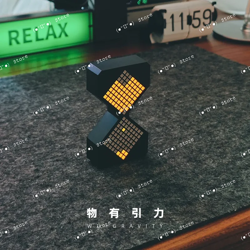 

gravity electronic hourglass creative black technology desktop ornament birthday graduation gift for male friends