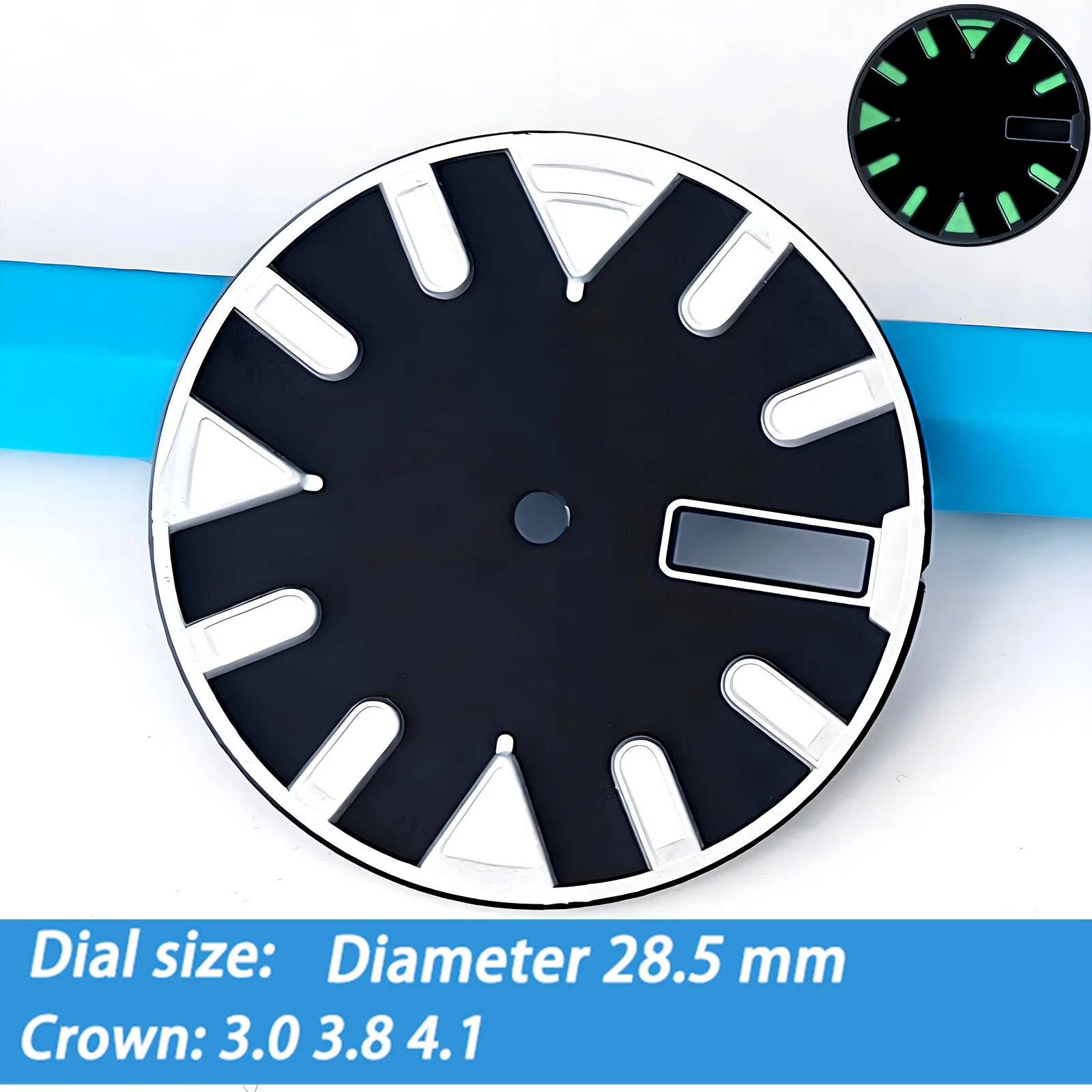 New 28.5mm Dial NH35 Dial Fits The SKX 007 SKX 009 Canned Turtle Case Personalized Modified Watch Dial