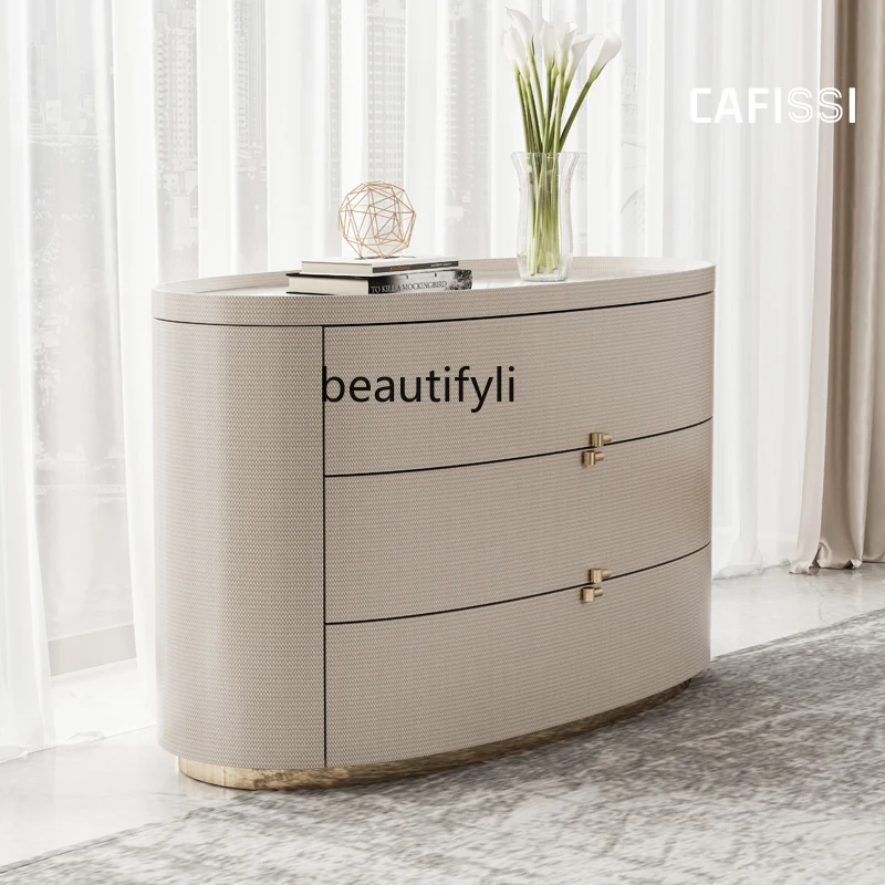 

Chest of Drawers Minimalist Simple Luxury Bedroom Storage Cabinet Cloakroom Center Table Bedside