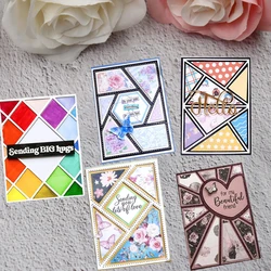 Square Background Frame Scrapbooking Die Cuts Greeting Cards Decoration Embossing Crafts Metal Cutting Dies 2025 New Arrivals