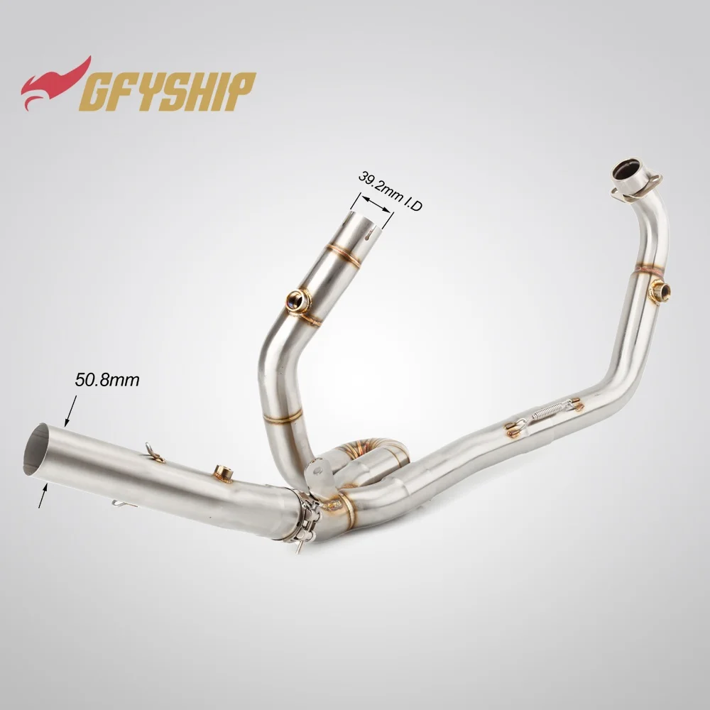 Motorcycle Exhausts Middle Link Pipes Slip-on For SUZUKI SV650 SV 650 S 2003 2004 2005 2006 2007 2008 2009 2003-2015 view 3