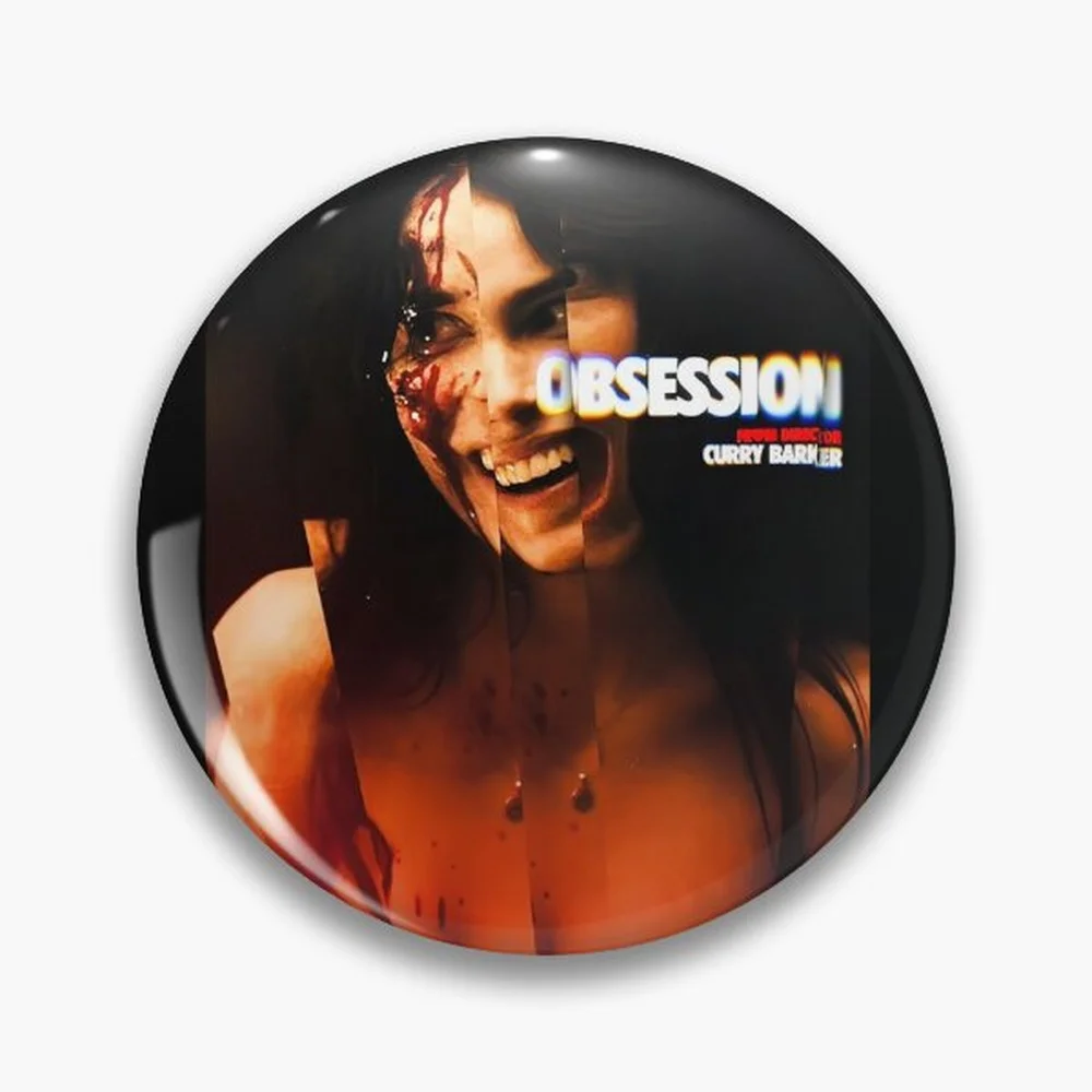Obsession 2026 Pin Holographic Star Heart Pin Brooches Laminated Button Fashion Accessory