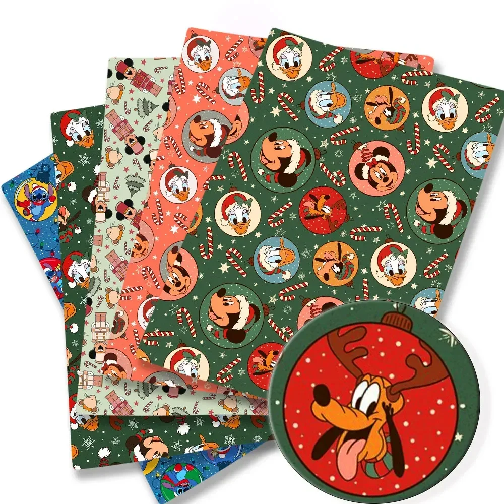 عيد الميلاد ديزني الكرتون نسيج القطن ، خليط الأنسجة ، المنسوجات المنزلية ، الخياطة دمية اللباس ، الستار ، البوليستر ، 140x50cm