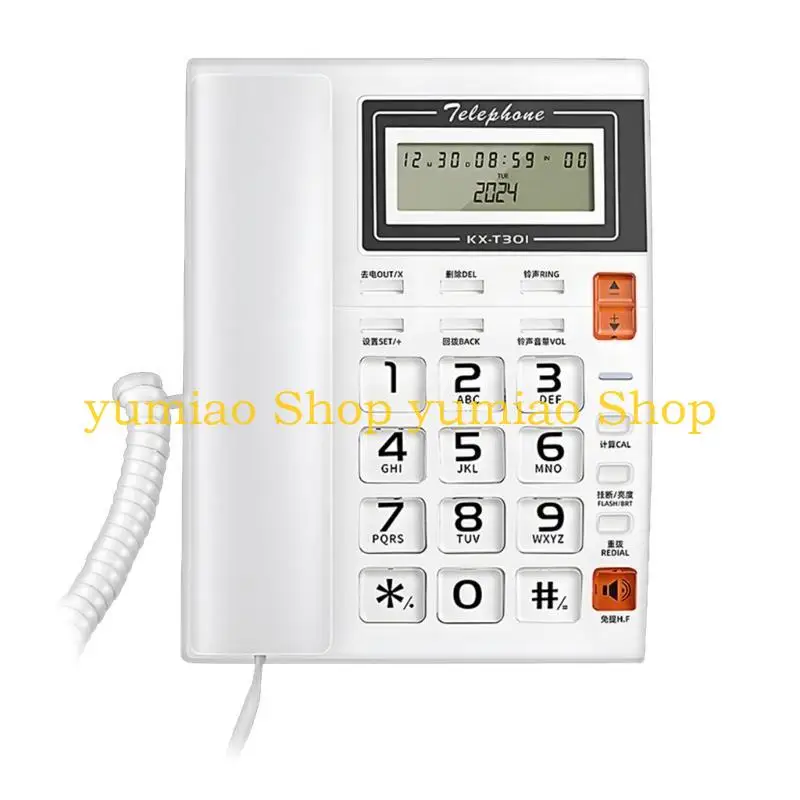 587B Landline Telephone Desktop Telephone Fixed Telephone Caller Telephone Front Desk