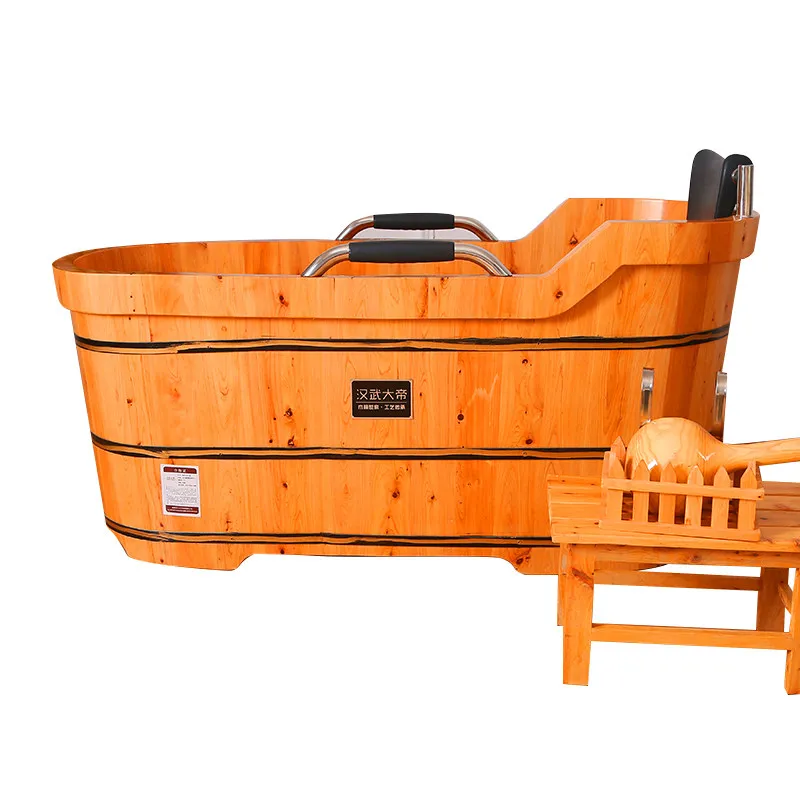 CX adult full-body solid wood soaking bath tub for home beauty salons