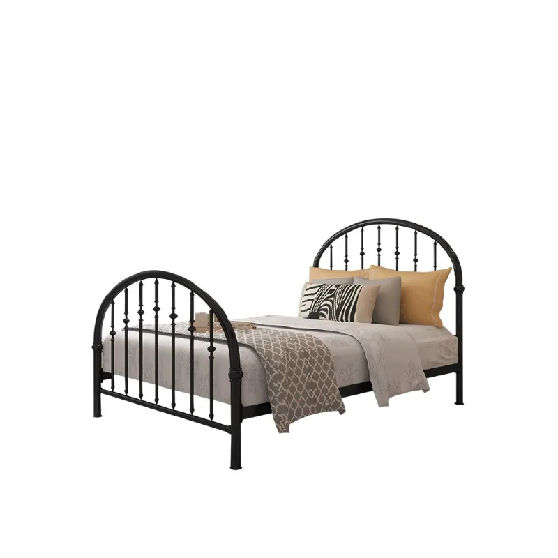 

Simple modern double light luxury ins Internet celebrity iron bed single Nordic iron frame bed