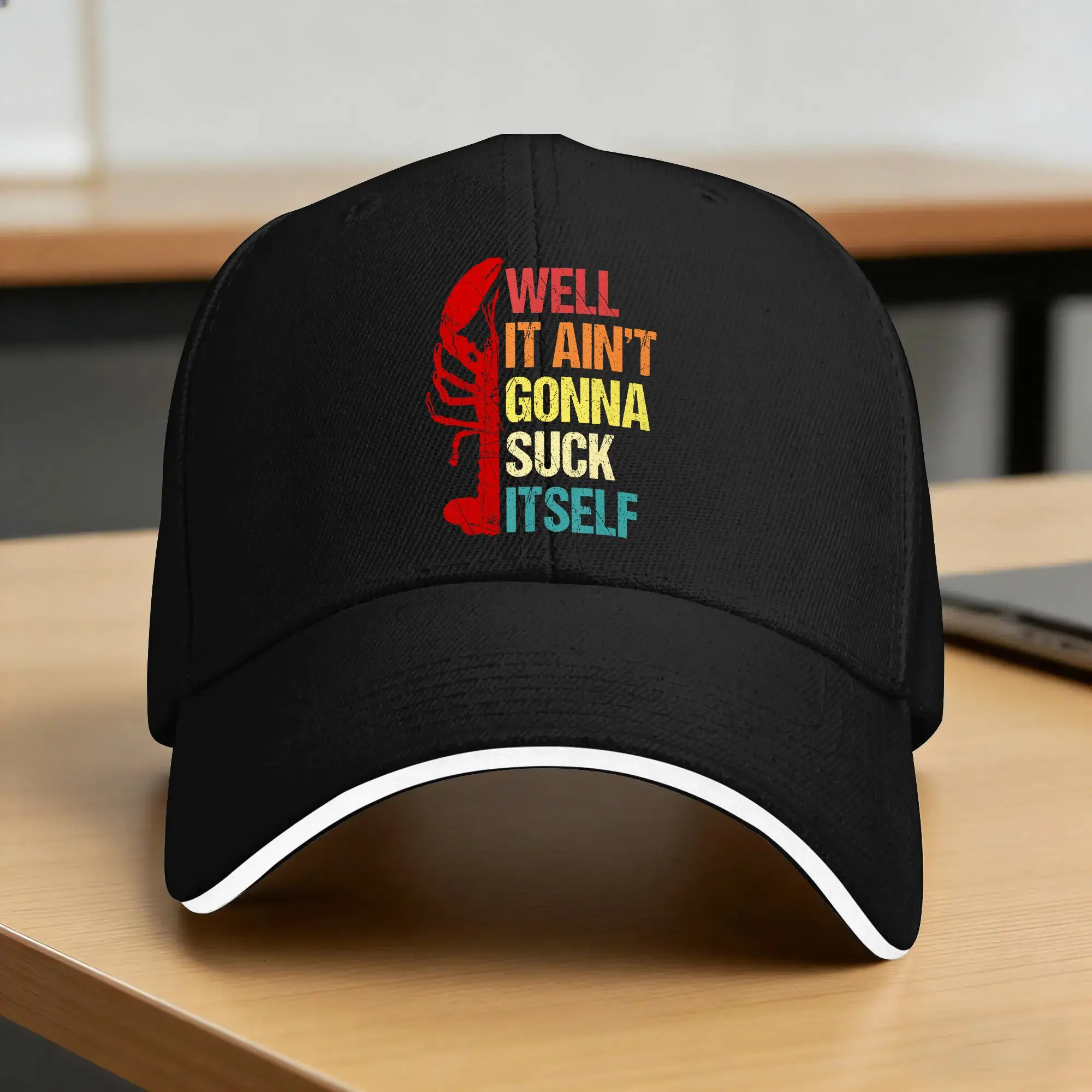 Summer Well It Ain‘t Gonna Suck Itself Cajun Crawfish Boil Vintage Baseball Cap  Kpop Rock y2k Cool Design Sun Hip Hop Hats