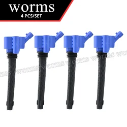 Worms High Performance Ignition Coil 4PCS Set Racing For 12+ Fiat 500 Abarth/500T/500L/500X/124 68308653AA