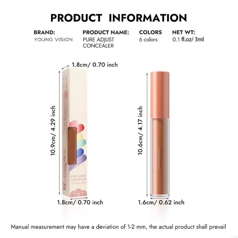 R3MF Centelador líquido esconde, tampas, destaque, maquiagem face corretor cores para as olheiras escuras,