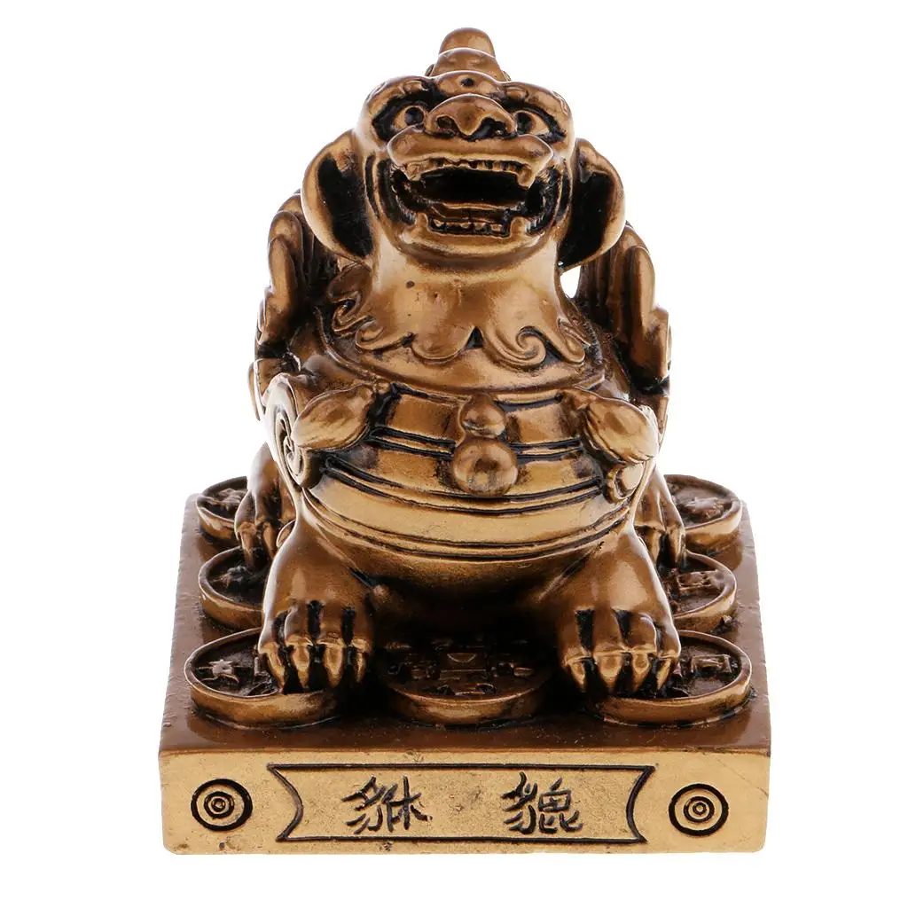 Pi Xiu Feng Shui Figurine to Attract Wealth Home Decor Pi Xiu Wealth Statue Figurine Housewarming Good fortune Gift Gold