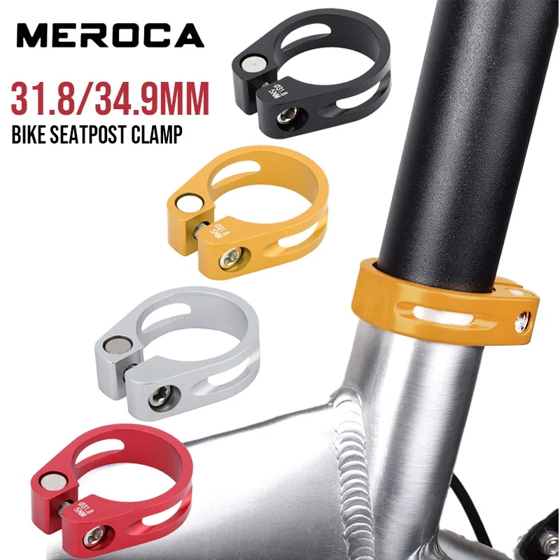 

Зажим для подседельного штыря MEROCA 31,8 34,9 мм, зажим для трубки сиденья для горного и шоссейного велосипеда для 27,2 мм, 30,9 мм, 31,6 мм, детали для велосипедного подседельного штыря