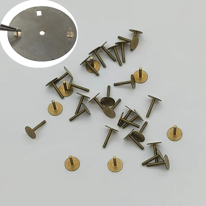

2/5/10/20PCS Watch Dial Pin 0.6mm Diameter Copper Material Fits NH35 NH36 Dial Fixed Dial With Locating Foot Repair Dial Parts