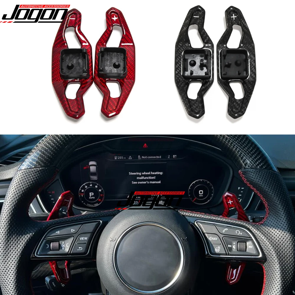 Paleta de volante de fibra de carbono para coche, accesorio de cambio de estilo URUS para Audi A3, A4, S4, A5, A6, S6, RS6, C7, C8, A7, S7, RS7, Q2,