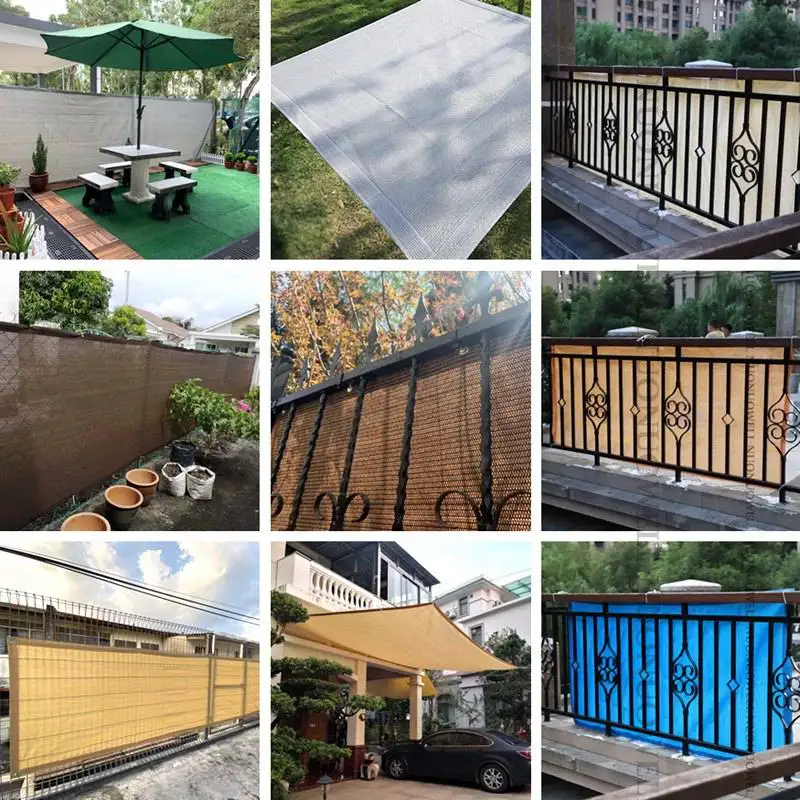 New Thicken HDPE Fabric Sunshade Anti-UV Pergola Sun Shading Net Terrace Balcony Screen Safety Privacy Net Garden Fence Netting