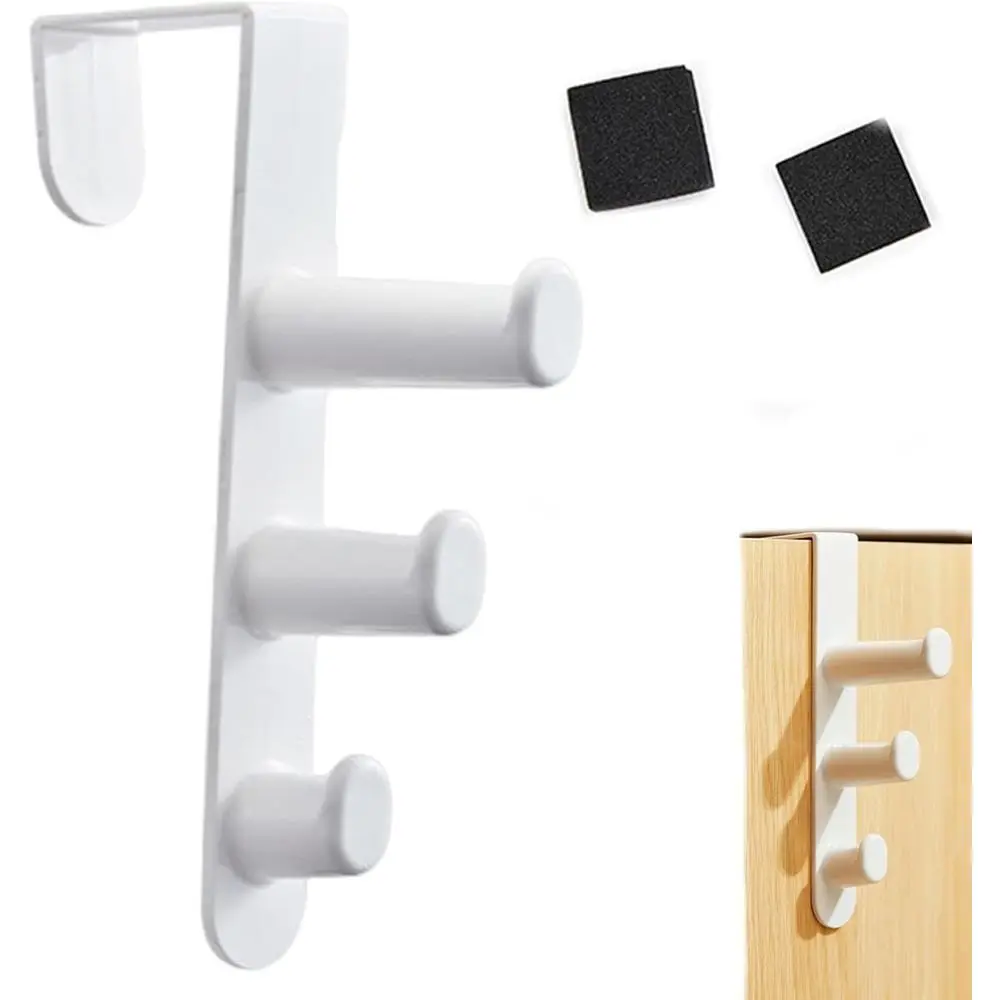 Cubicle Hook,Triple Posts Coat Hook,Universal Partition Hanger,Portable Coat Hook for Cubicle Wall, Space Saving Cubicle Hanging