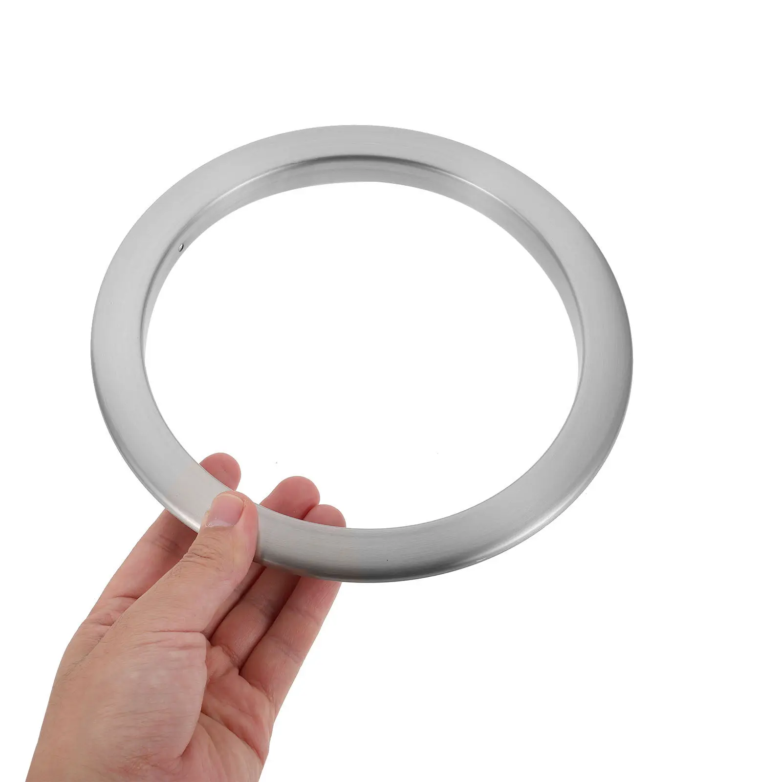 

Countertop Embedded Trash Can Grommet Stainless Steel Round Hollow Recessed Garbage Lid Ring Kitchen Bathroom Cabinet Drop in