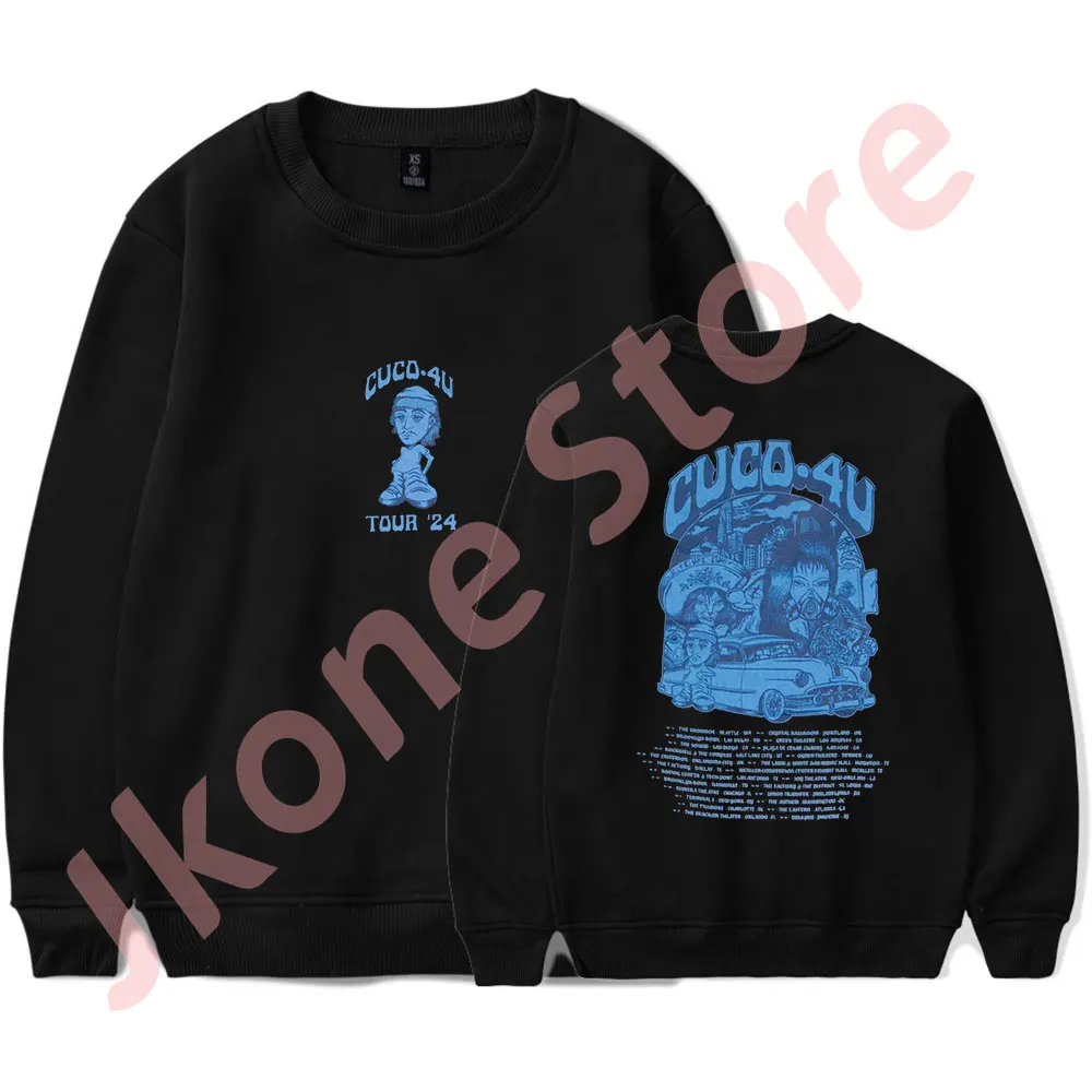 Cuco 4U Tour Crewneck Sweatshirts Singer New Album Logo Merch Women Men Fashion Casual HipHop Long Sleeve T-Shirts