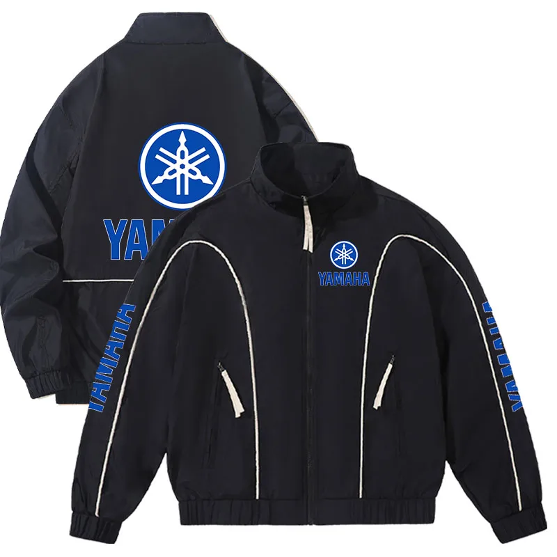 Yamaha's New Large-Sized Moto Racing Suit with Zipper Jacket - Men's And Women's Outdoor Sports Casual Coat - Men's Loose Top
