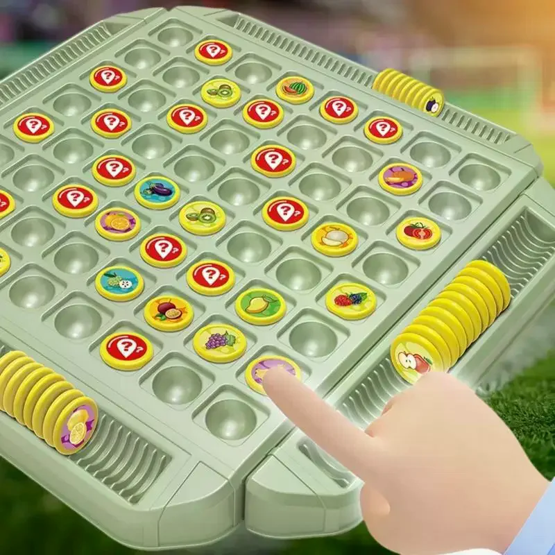 Interactive Family Game Set: Fruit Flip Chess Collection for Cognitive Development