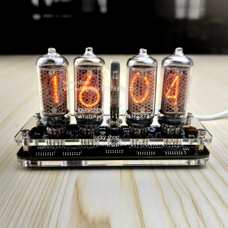 Punk 4-bit IN-8 Glow Tube Clock