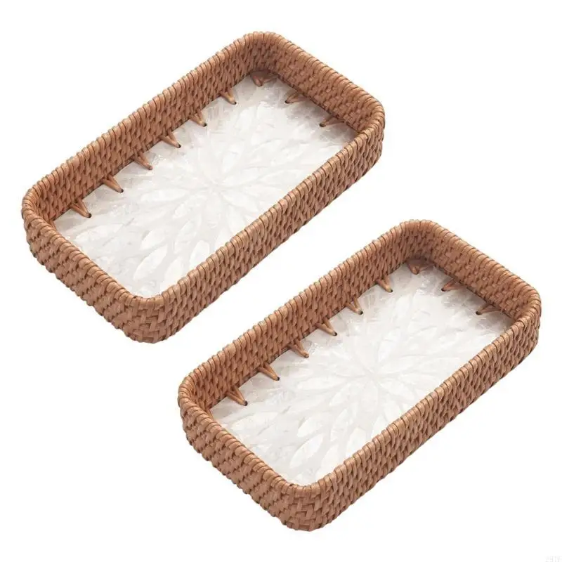 

2025 New Textured Natural Fiber Storage Dish Versatile Home Decors Gift for Her