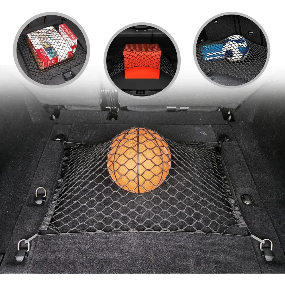 Floor Style Trunk Mesh Cargo Net Black for Jeep Wrangler JL 4XE 4 Door 2019-2024 Car Accessories