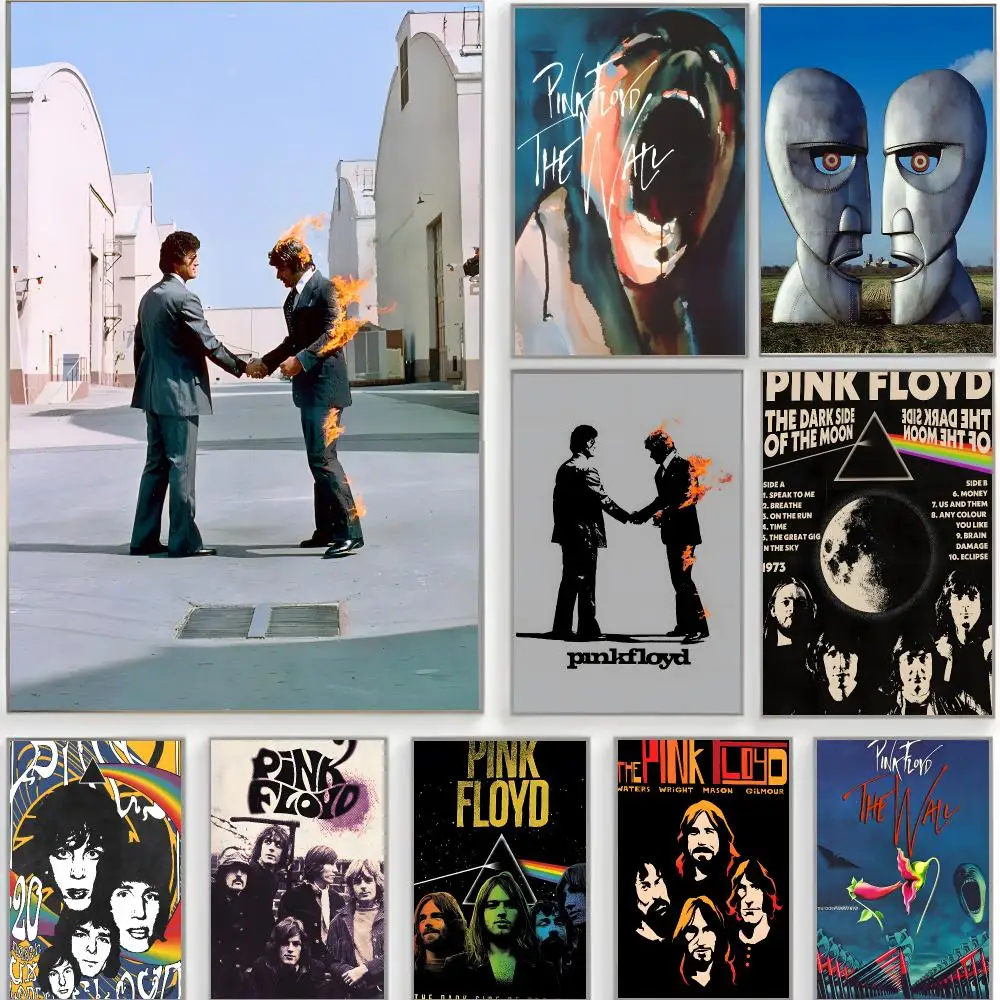 rock band p-pink floyd Poster Classic Wall Art  Home Decor  Peel and Stick Unframed