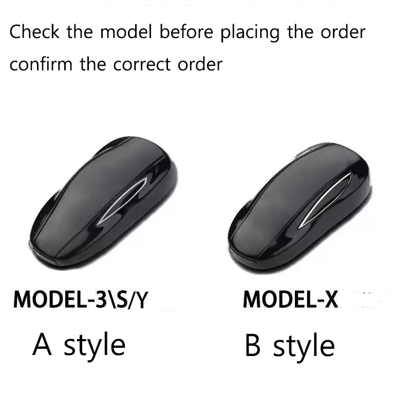 For Tesla model 3 model Y model S model X Galvanized Alloy car key case gradient colour Full protection key