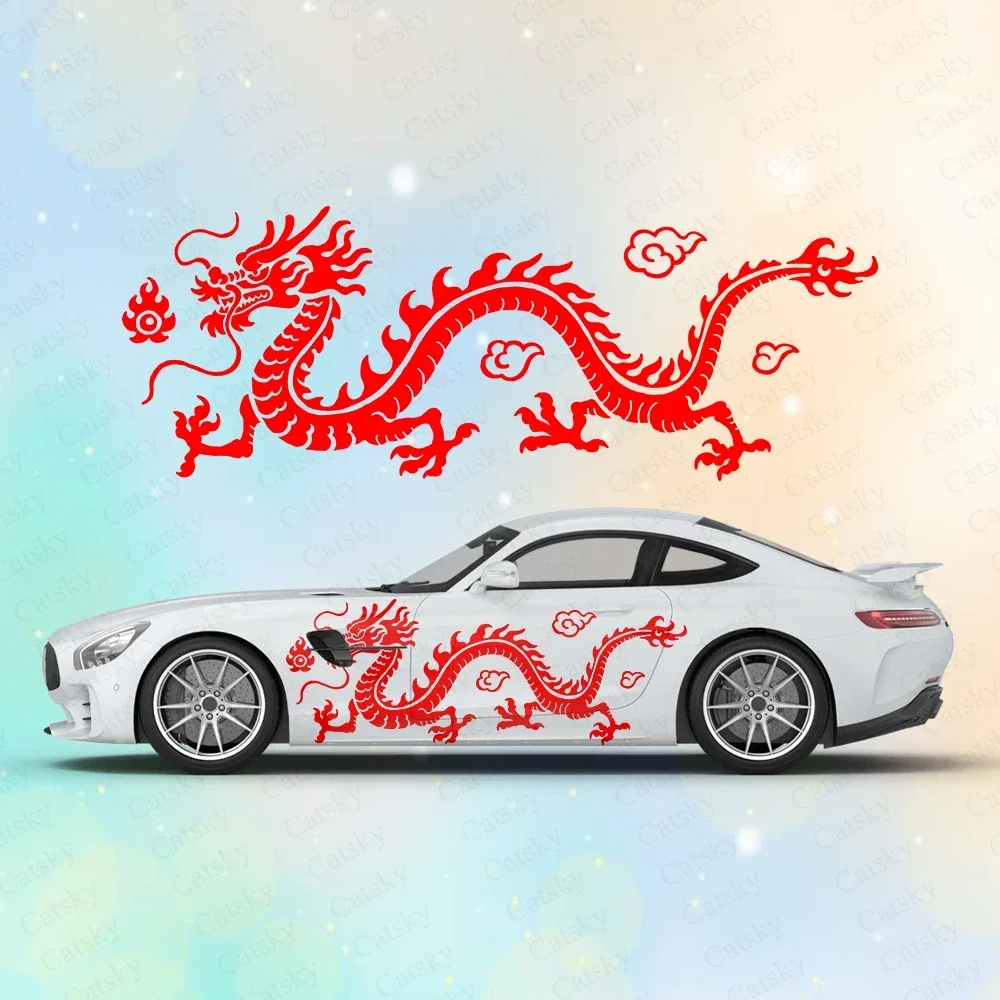 Dragon Totem Large Car Stickers and Decals Car Body Stickers Car-Side Decals Waterproof Car Vinyl Stickers