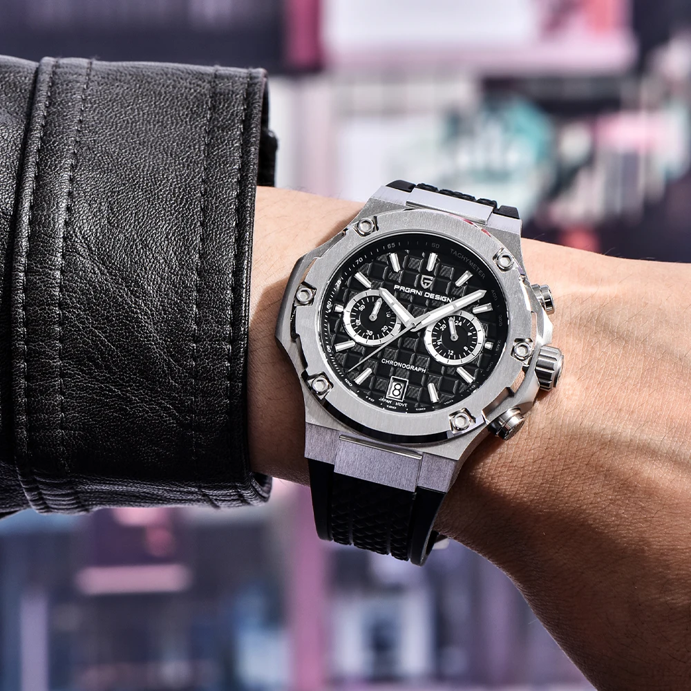 2026 outdoor leisure men's quartz watches Pagani design fashion Sapphire Chronograph VK64 calendar men's watches waterproof 100M