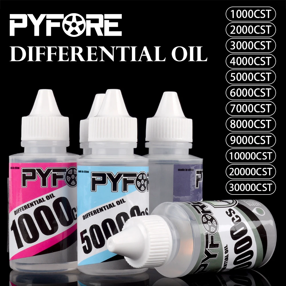 PYFORE 60ML Diff Oil 1000 CST ~ 50000 CST For RC Model Cars Crawler Buggy Truck On-Road Vehicle Differential Oil