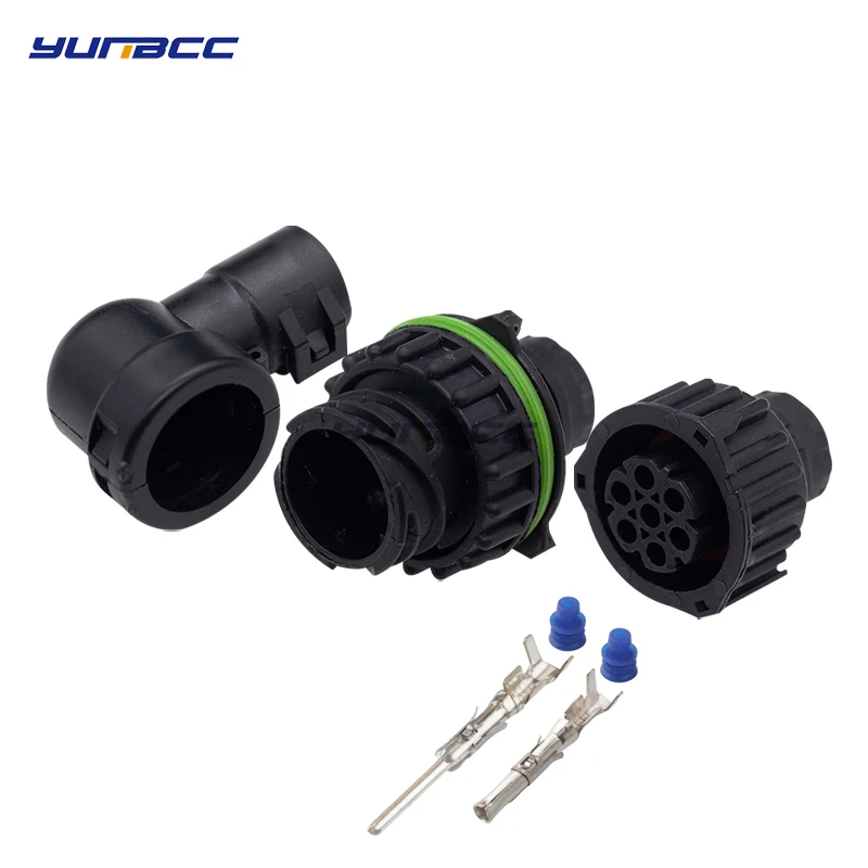 

5 Sets 7 Pin Tyco Amp TE 1.5MM BU-STE KPL CIRCULAR DIN HOUSINGS Male Female Round Connector 968421-1 967650-1 1718230-1 1718230