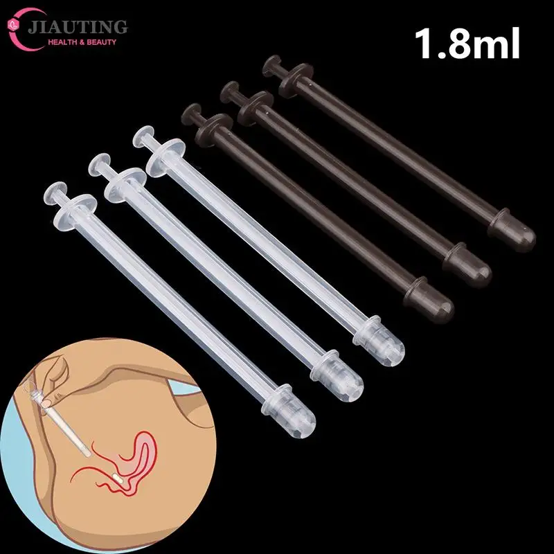 

10Pcs Disposable Vaginal Suppository Applicator Lubricant Injector Syringe Lube Anal Nasal Cavity Applicator Launcher Butt Plug