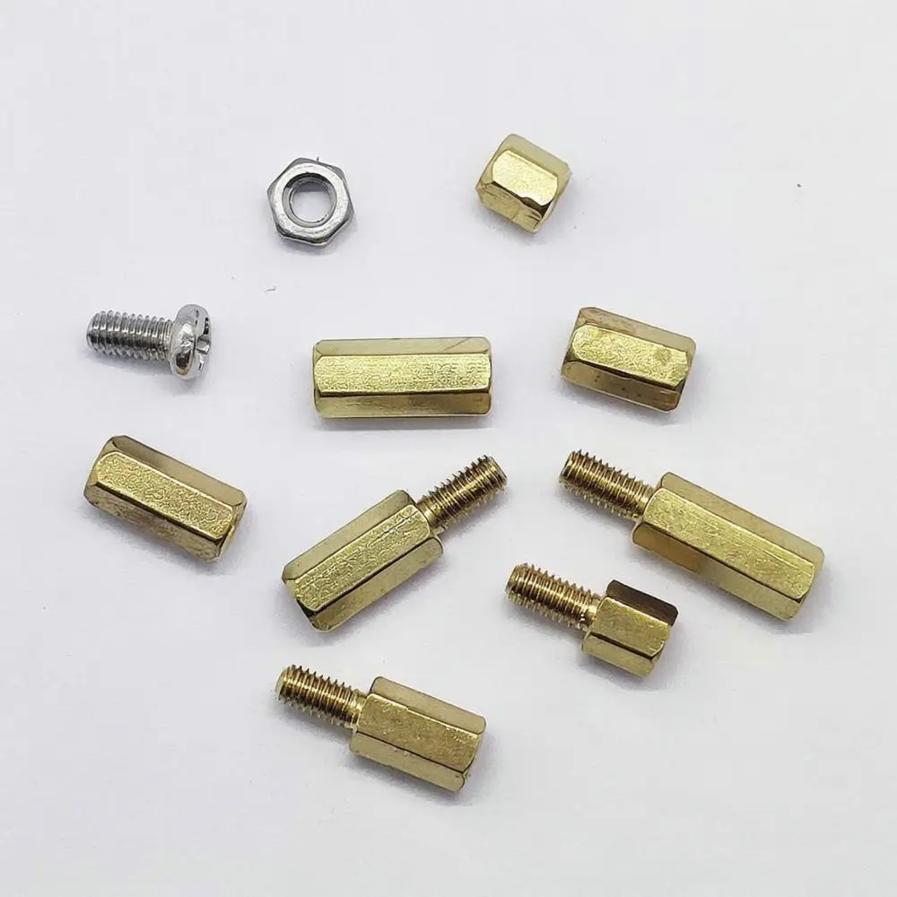 Brass Hexagonal Spacer Standoff Kit M2 5 M3 Threaded Pillar Nut Screw Set For Electronics Repair Support Hardware