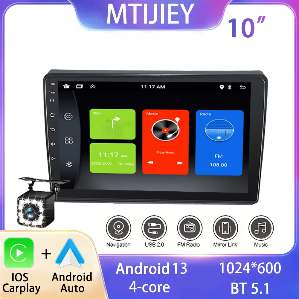 

Car Radio Carplay Android13 For Mitsubishi Pajero 2020 (10INCH) Multimedia Video Player Navigation GPS Auto stereo DVD 2DIN